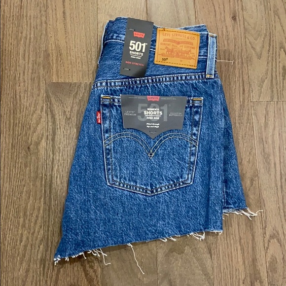 Levi's Pants - Levi's Premium 501 High Rise Drawstring Shorts
